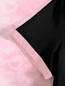 THE POWERPUFF GIRLS X SHEIN Áo thun nữ dáng ôm ngắn in họa tiết hoạt hình - trắng - Xem 7