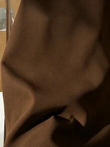 GlowEve 新款編織純色可愛韓風彼得潘領長袖襯衫，適合秋冬疊穿女式上衣 - 棕色 - 查看 8
