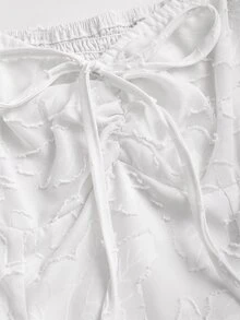 Sweetra Elegant Floral Embroidered Chiffon Blouse, Sweet And Charming Summer Top For Women - White - View 6