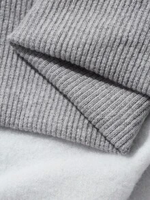 DAZY Women's Autumn/Winter Hooded Rhinestone Korean Style Long Sleeve Sweatshirt - Light Grey - View 7