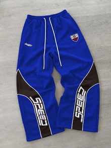 PAVTROS Men's Casual Sports Sweatpants, Suitable For Streetwear And Commuting Jogging Blue Fall - Royal Blue - View 5