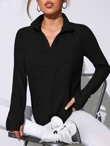 Easithlete Easithlete Women's Casual And Sporty Pullover Sweatshirt, Fashionable For Everyday Wear - Black - View 6