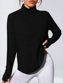 Easithlete Easithlete Women's Casual And Sporty Pullover Sweatshirt, Fashionable For Everyday Wear - Black - View 1