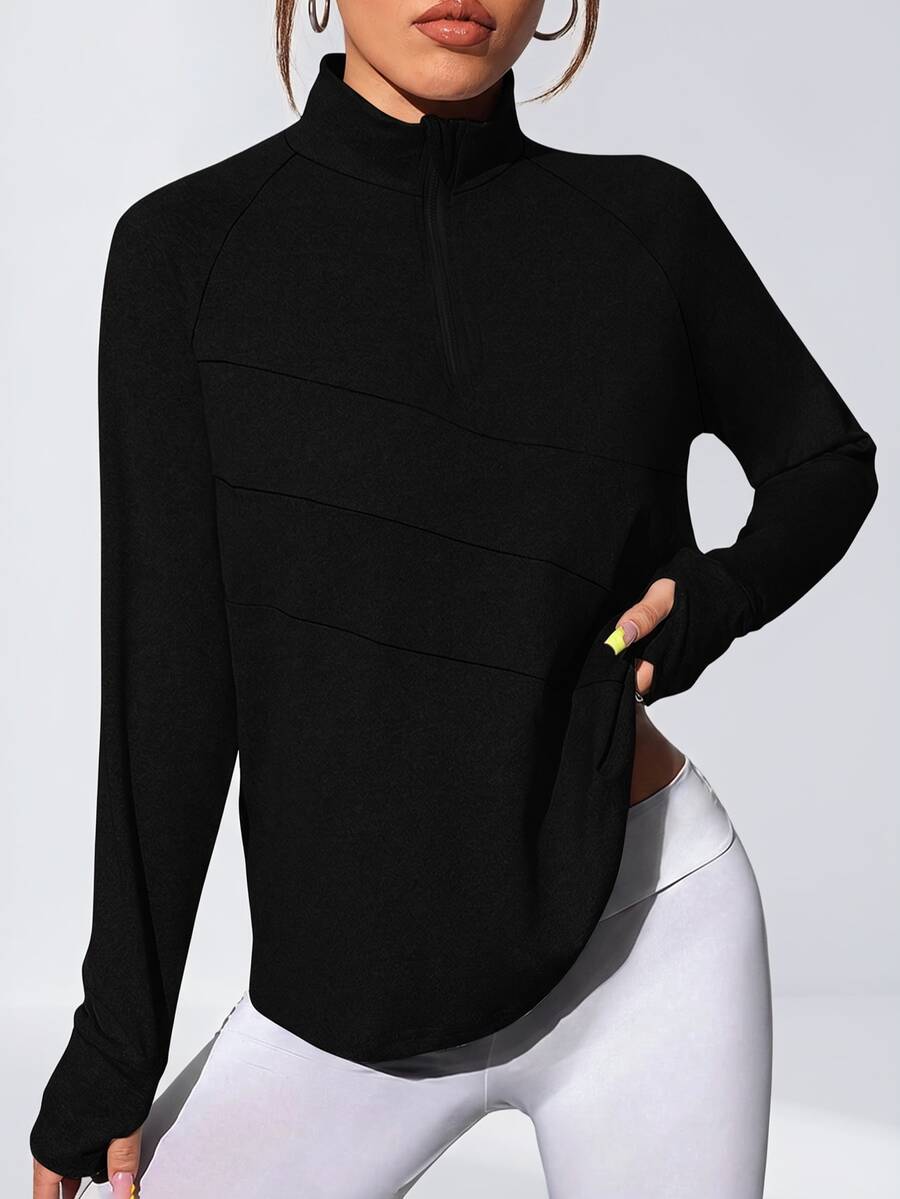 Easithlete Easithlete Women's Casual And Sporty Pullover Sweatshirt, Fashionable For Everyday Wear - Black - View 1