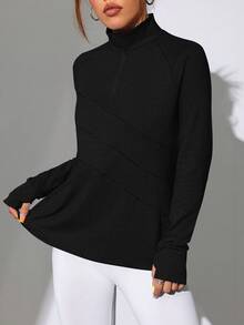 Easithlete Easithlete Women's Casual And Sporty Pullover Sweatshirt, Fashionable For Everyday Wear - Black - View 3
