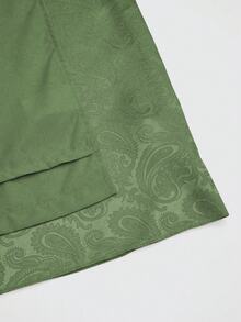 Fairmaia 傳統德式女款緹花無袖方領洋裝，泰國度假婚禮風，白色與綠色，秋季款 - 綠色 - 查看 4