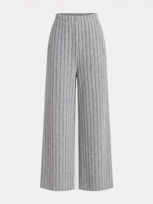 SHEIN Tween Girls Versatile Bow Pattern Long Sleeve & Long Pants 2 Pieces Set, Light Gray - Grey - View 5
