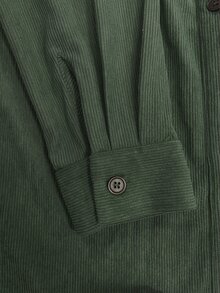 Trelyra Women's Solid Color Casual Versatile Daily Wear Shirt - Green - View 5