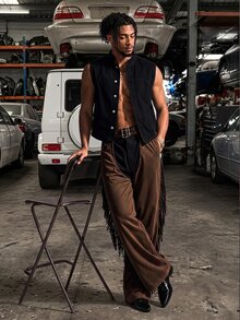 GETOML Men Vests - Black - View 1