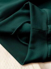 Manfinity Homme Holiday Family Matching Sweatshirts, Merry Christmas Cute Snowman Print Pullover, Couple Christmas Gift - Dark Green - View 8