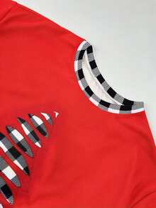 EMERY ROSE Plus Size Women's Christmas Plaid Christmas Tree Crew Neck Long Sleeve Sweatshirt, Christmas Holiday Vibe Sweatshirt Winter - Multicolor - View 3