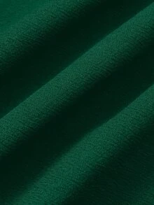 SHEIN LUNE 大尺碼女款純色休閒可愛優雅百搭日常寬腿褲 秋季辦公深綠色 - 薄荷綠 - 查看 7