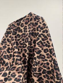 SHEIN PariChic Women's Casual Leopard Print Round Neck Loose Dress, Summer - Multicolor - View 7