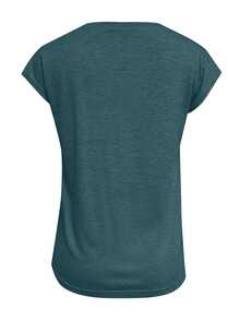 Omancia Casual Versatile Solid Color T-Shirt, Summer - Teal Blue - View 2