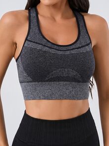 Easithlete Easithlete Women's Solid Color Minimalist Everyday Workout Top & Tank/Seamless/Thumb Holeworkout Tank Top - Dark Grey - View 1