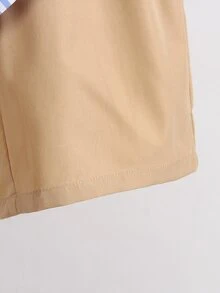 SHEIN 青少年男童绅士两件套：条纹衬衫+短裤/长裤，适合生日派对、婚礼、周年纪念、洗礼、毕业典礼等正式场合。 - 彩色 - 查看 6
