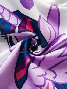 My Little Pony X SHEIN 2pcs/Set Y2K Tween Girl White & Purple Unicorn & Print Cropped Hoodie And White Letter Graphic Pants, Suitable For Spring, Autumn & Winter - White - View 9
