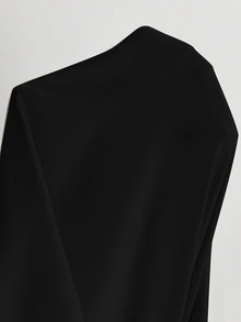 SHEIN Ladies' Solid Color Vest Style Blazer Jacket With Notched Lapel - Black - View 4