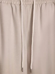 Genlund Men's Casual Tropical Modest V-Neck Short-Sleeve Shirt And Pants Linen Set, Summer, Vintage Style, Comfortable Outfit... Vacation Brown Off-White - Multicolor - View 6