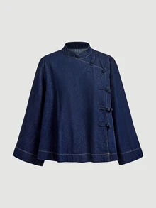 Selenza Women's Casual Versatile Daily Denim Jacket - Blue - View 12
