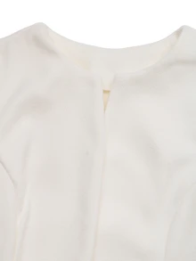 Balvessa Women's Autumn/Winter Solid Color Long Sleeve Elegant Napoleon Overcoat - Beige - View 3