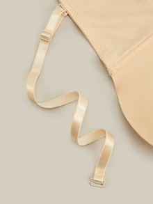 Bralution Women's Push-Up Front Closure Solid Color Bra - Apricot - View 5