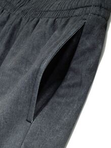 Manfinity Homme Men's Solid Color Casual Versatile Daily Wear Long Pants - Flint Stone - View 7