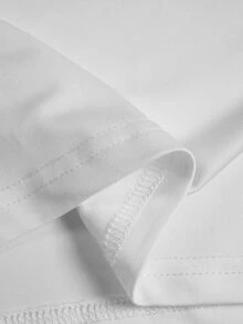 Dekonique Dekonique Men's Solid Color Crew Neck Casual Daily Short Sleeve T-Shirt - White - View 6