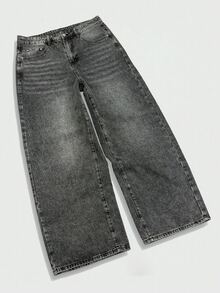 QuarKem Men's Casual Daily Travel Denim Jeans With Pockets - Light Grey - View 7
