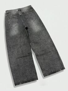 QuarKem Men's Casual Daily Travel Denim Jeans With Pockets - Light Grey - View 8