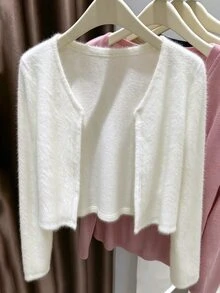INAWLY Women's Lightweight Casual Cardigan, Summer Fall Winter Cloth For Women - Beige - View 4
