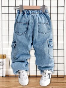 Jeans para niños - Azul lavado medio - Ver 2