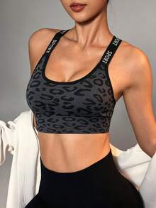 Velisys Velisys 女款波點字母印花休閒日常運動內衣3件組 - 彩色 - 查看 3