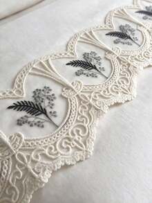 Luxury Embroidery Duvet Sets With Flower Pattern Made In Turkey With Lace Duvet Set Quilt Cover With Pillowcase Contain Cotton Made In Turkey - Creamy White - View 7