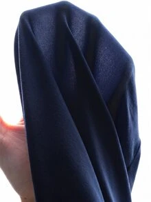 SHEIN 青少年女孩休閒日常百搭舒適運動風網球瑜伽套裝，甜美短袖上衣搭配側口袋短褲運動套裝 - 藏蓝色 - 查看 9