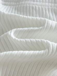 SHEIN 4pcs/Pack Newborn Baby Soft Skin-Friendly Elastic Ribbed Knit Fabric Footies, Spring Summer Autumn Winter, Cute Sweet Minimalist Versatile Elastic Easy To Put On And Take Off, High Cost-Performance, Suitable For Outings, Vacations, Daily Wear, Spring Summer New Style, Baby Girl Clothing Pants Set - Multicolor - View 6