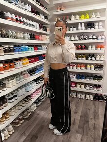 BamGleam Front Button Closure Cropped Sexy Long Sleeve Shirt - Apricot - View 7
