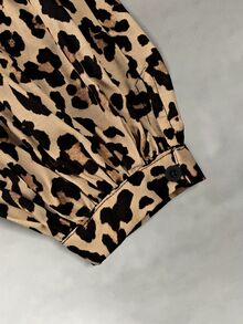 Trelyra Women's Sexy Fashion Leopard Print Cold Shoulder Dress - Multicolor - View 5