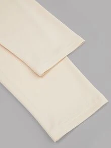 Sweetra ملابس علوية كتف بارز بلون واحد، كم طويل مناسب، كاجوال وعصري، مناسب للارتداء اليومي - متعدد الألوان - مشاهدة 7