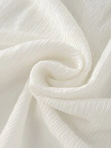 Everyssa Women's Off-Shoulder Ribbed Sexy Flare Cuff White Top - White - View 7