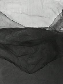 Velvienne 大尺碼女款垂領修身顯瘦優雅百搭對比蕾絲性感辣妹背心 - 黑色 - 查看 5