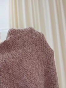 Feyla طقم نسائي كاجوال من قطعتين: ملابس علوية بأكمام طويلة بتصميم شرابات وبنطلون - كاكي - مشاهدة 7