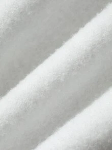 FRIFUL Áo nỉ dài tay 2 trong 1 in chữ cho nữ - Xám - Xem 10
