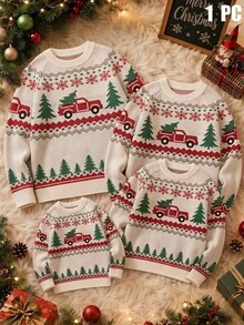 EASEVO Men's Plus Size Casual Long Sleeve Cable Knit Crew Neck Sweater Halloween Christmas Winter Party Autumn - Multicolor - View 5