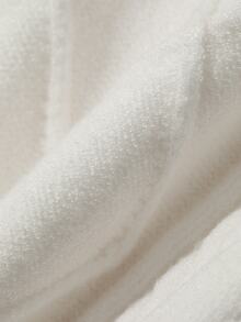 FRIFUL Women's Solid Color Casual Versatile Daily Wear Long Sleeve Sweater - White - View 10