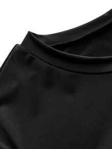 In My Nature Omen's High Stretch Black Long Sleeve Round Neck Outdoor T-Shirt For Daily Wear Hiking Running - Black - View 14