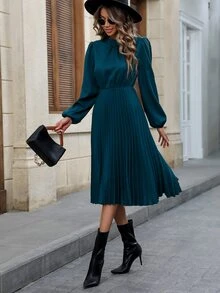 Balvessa Women Dresses - Teal Blue - View 5