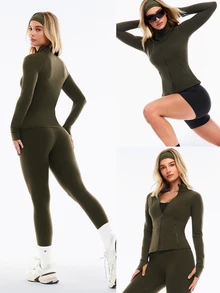 GLOWMODE Chaqueta De Rendimiento Streamline Featherfit™ - Verde militar - Ver 10