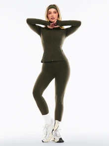 GLOWMODE Chaqueta De Rendimiento Streamline Featherfit™ - Verde militar - Ver 9