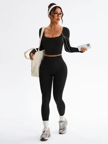 Slayform Slayform Women's Black Autumn Sexy Gym Tops Elegant Backless ...